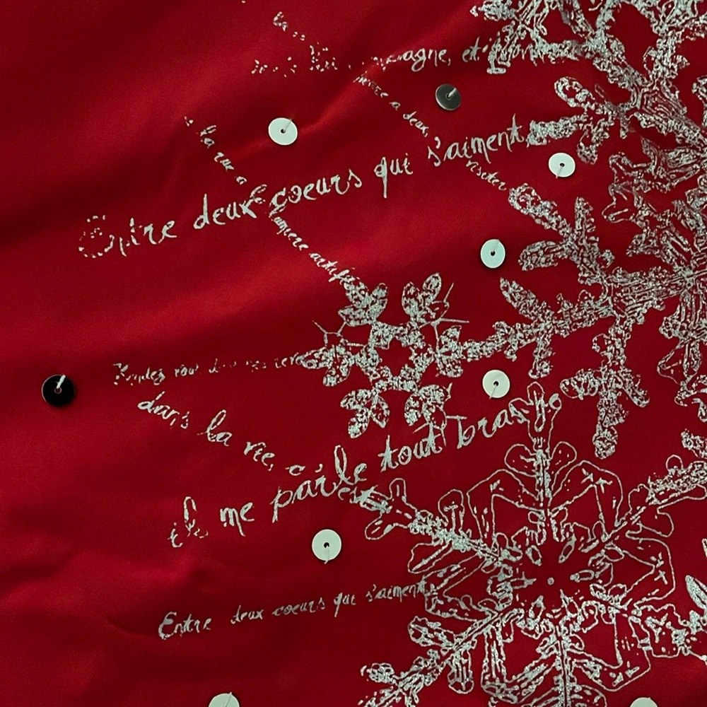 Ruby Rd. Petite Red With Silver Sequin & Shimmer … - image 7